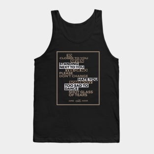 Jungkook Golden Tank Top